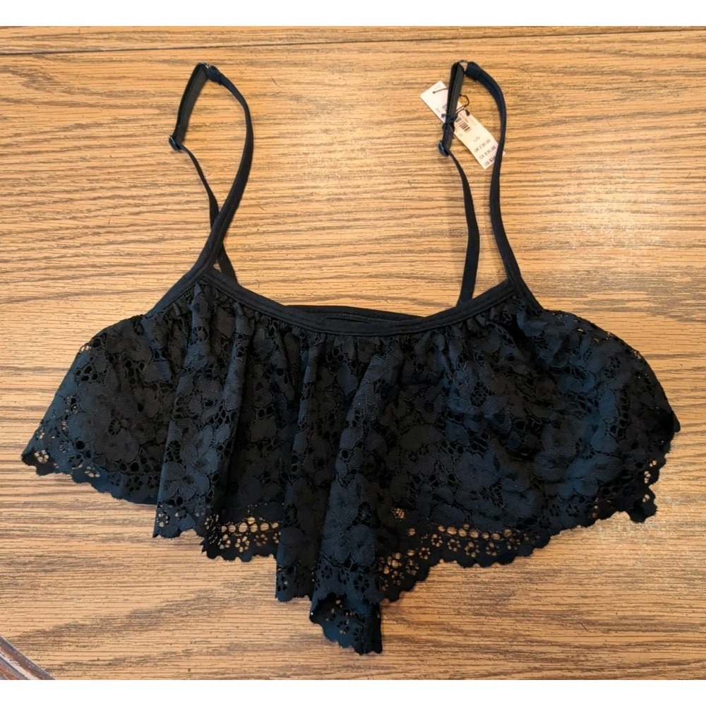 NWT Victoria's Secret Flutter Bralette Size Large Black